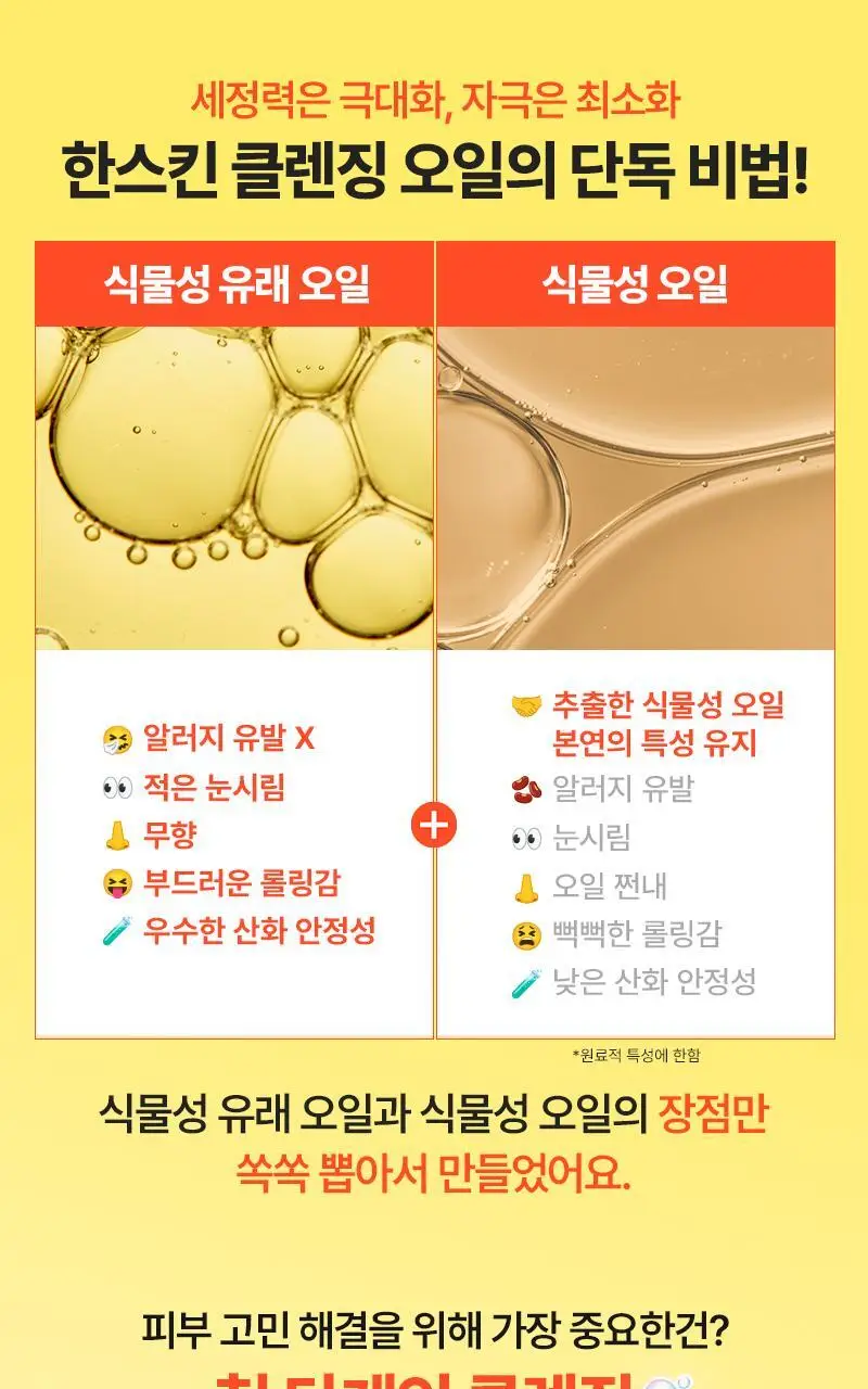 [화잘먹/민감결케어] 한스킨 클렌징오일&블랙헤드 PHA 200ml 더블 기획 (+30ml) 상세페이지 9